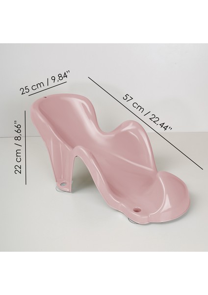 2'li Bebek Yıkama Aparatı ve Minder Seti - Vakumlu Küvet Oturağı, Yıkanabilir Oturak Minderi Pembe fırsatları