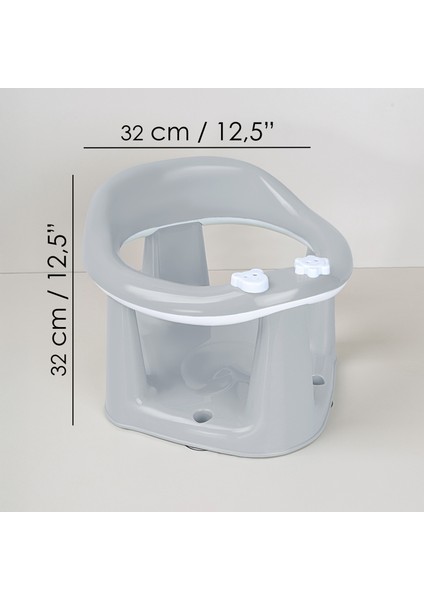 3'lü Set - Vakumlu Bebek Yıkama Aparatı, Vakumlu Destekli Banyo Oturağı, Banyo Oturak Minderi Gri modelleri