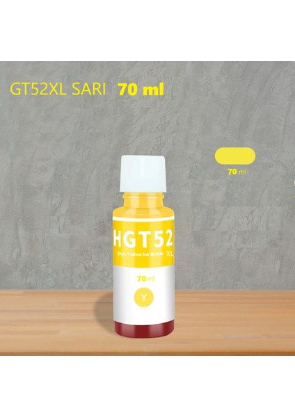 Hpsmart Tank 515 ve 615 Uyumlu 4 Renk Muadil Mürekkep Seti GT51XL-GT52XL