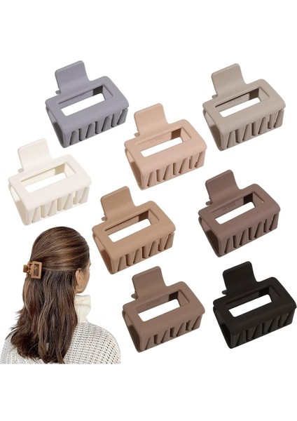 Kadın Saç Tokası 9 Adet Mandal Model 5 cm (4 Adet) ve Mandal Model 7 cm (5 Adet) Kaymaz ve Dayanıklı