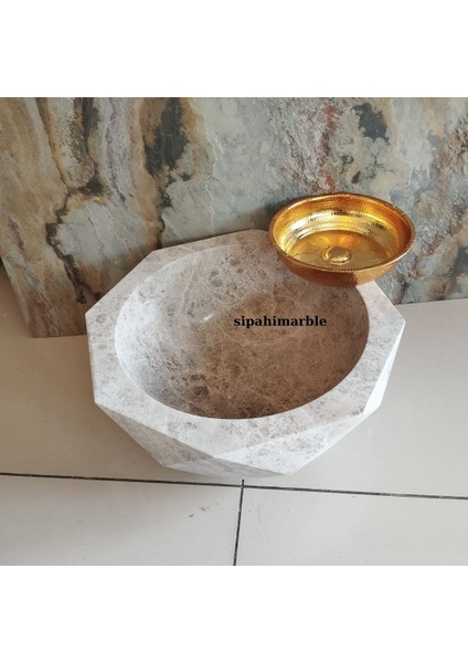 Bej Mermer Elmas Kesim Kurna