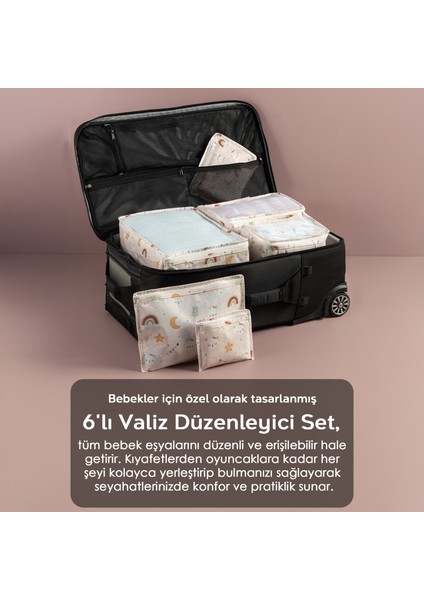 13'lü Yenidoğan Hastane Çıkış Seti - Anne Bebek Bakım Alt Açma Çantası - Valiz Düzenleyici Organizer