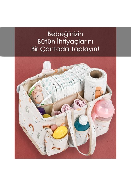 Anne Bebek Hastane Seti - Bölmeli Bebek Bakım Çantası, Fermuarlı Valiz Organizer, Emzirme Yastığı fırsatları