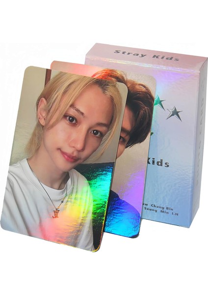 Stray Çocuk Lazer Fotokard 50 Adet Stray Çocuk Lazer (Yurt Dışından)