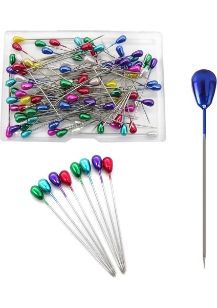 Damla Başlı Toplu Iğne(Renkli) 20GR 55MM fırsatları