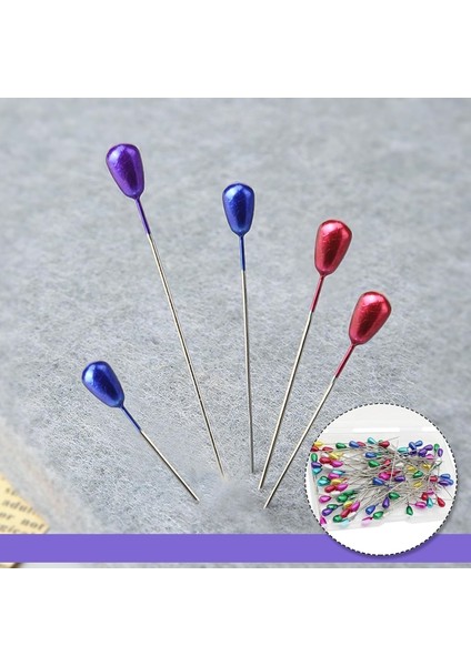 Damla Başlı Toplu Iğne(Renkli) 20GR 55MM indirimleri