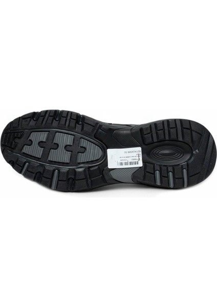 Siyah Memory Foam Taban Günlük Bağcıklı Erkek Sneaker Ayakkabı