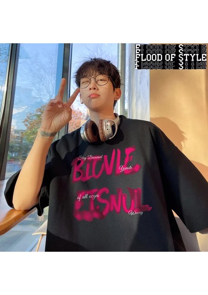 Erkek Büyük Boy T-Shirt Moda Beyaz 5xl Pamuk T Gömlek Erkekler Için Rahat Yaz Giyim Pembe Mek