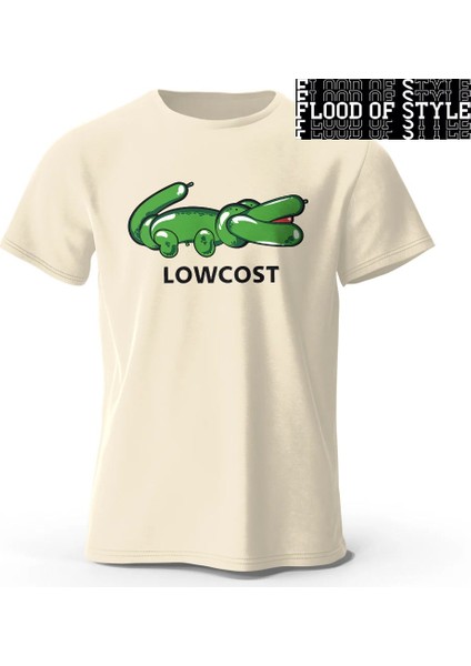 Yeşil Timsah Baskı T-Shirt Düşük Maliyetli Timsah Komik Grafik Erkek Kısa Kollu Büyük Boy Tee