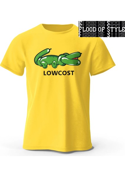 Yeşil Timsah Baskı T-Shirt Düşük Maliyetli Timsah Komik Grafik Erkek Kısa Kollu Büyük Boy Tee