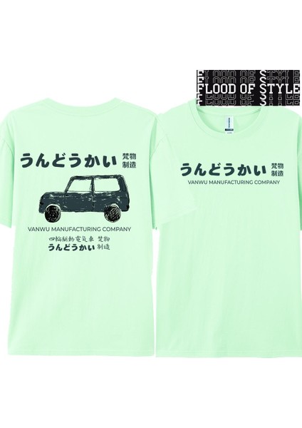 Tarzsokak 2024 Japon Moda Retro Baskı Yaz Kısa Kollu Kadın Gevşek Trendy Ins Sokak Orijinal Giysi Yumuş
