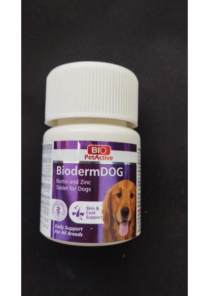 Pet Active Bioderm Köpekler İçin Biotin Çinko 75 Tablet