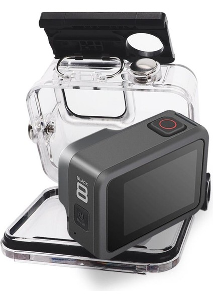 Gopro Hero 8 Black Uyumlu Housing Su Geçirmez Kılıf Muhafaza