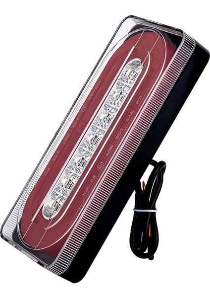 Araba LED Dinamik Dönüş Sinyal Lambaları 12V-24V Arka Lambası Uyarı Lambası Anahat Lambası Otobüs Römork Rv Kamyon MK-022,B (Yurt Dışından)