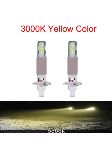 10 Adet LED Csp Mini H1 20000LM Ampuller Cunbus Araba Farı Sis Lambası Buz Mavisi 12000K 6smd Ampuller Sis Lambası Sinyal Lambası (Yurt Dışından)