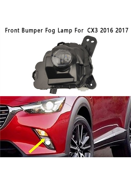 Sol Sis Lambası Ön Tampon Izgara Sinyal Lambası Sürüş Sis Lambası Montajı Mazda Cx3 2016 2017 (Yurt Dışından)
