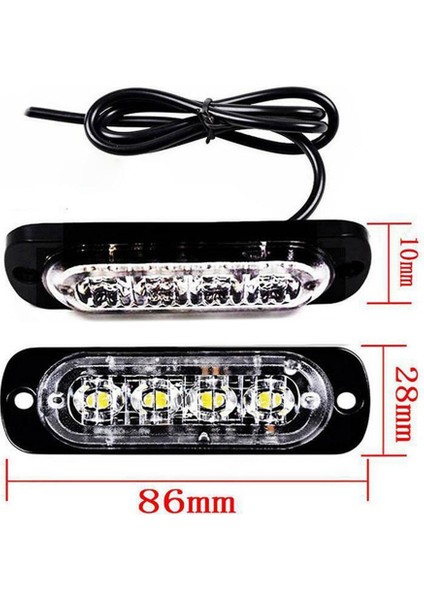 12-24V 12W 4led Sarı Yan Işıklar Araba Uyarı Sis Işıkları Arıza Acil Durum Işıkları Sinyal Işıkları LED Yan Işıklar (Yurt Dışından) indirimleri