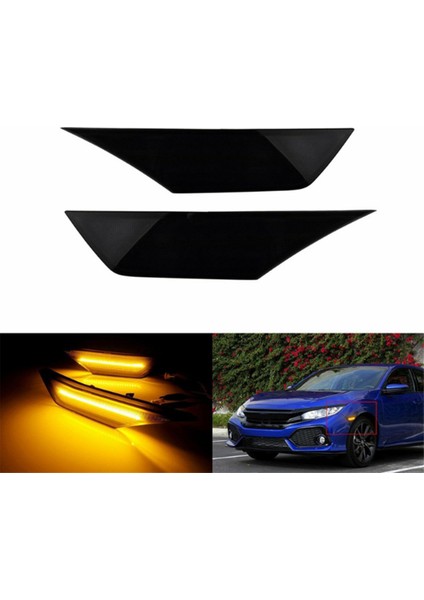 HO25501 Araba Dinamik LED Yan Işaret Lambası Dönüş Sinyal Lambası Honda Civic 2016-2020 Gösterge Lambası (Yurt Dışından) fırsatları