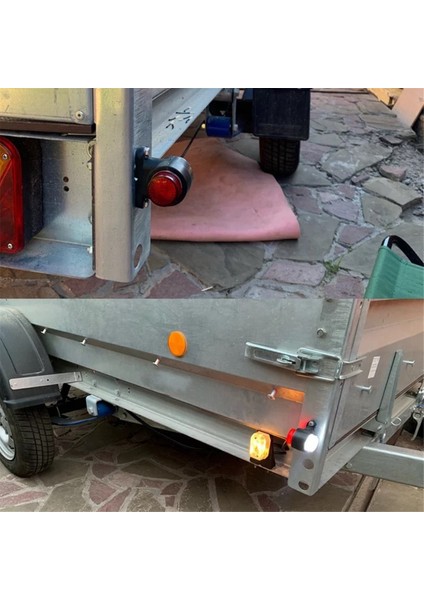 Kamyon 24V Yan Işaret Lambaları 12V Römork Anahat Lambası Boşluk Lambaları Arka Lamba Grubu Volvo Scania Için, 2 Adet (Yurt Dışından) indirimleri