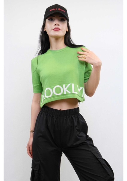 Triko Crop Yeşil