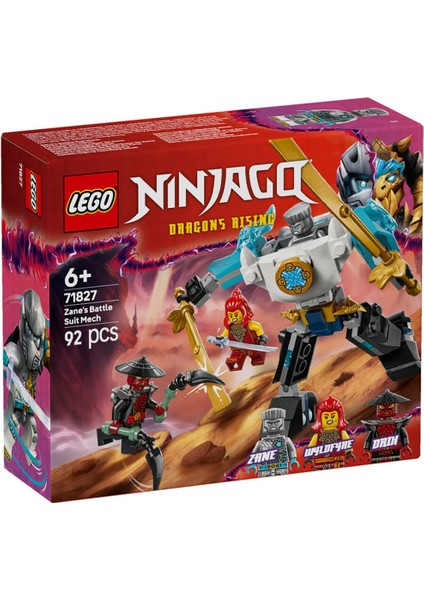 71827 LEGO Ninjago Zane Savaş Zırh Mechi 92 Parça +6 Yaş