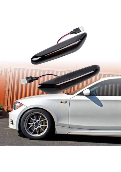 LED Dinamik Dönüş Sinyal Işığı Yan Çamurluk Işaretleyici Sıralı Flaşör Lambası -Bmw 1 3 5 x Serisi E46 E60 E82 E90 (Yurt Dışından)
