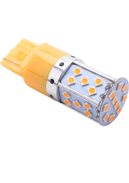 T20 7440 W21W LED Ampul 3030 35SMD Canbus LED Lamba Araba Dönüş Sinyali Işıkları Amber Aydınlatma 12 V 24 V (Yurt Dışından)