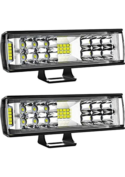 7 Inç 32W LED Arazi Işığı Ince Şerit Sel Işığı Kombinasyonu Arazi Sürüş Sis Lambası Kamyon Atv Tekne Için (Yurt Dışından)