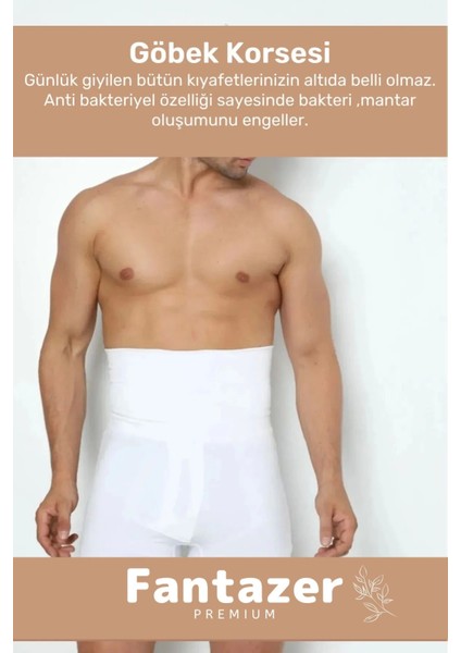 Özel Üretim Fit Görünüm Sağlayan Inceltici Rahat Atlet ve Boxer Inceltici Erkek Korse 2'li Set modelleri