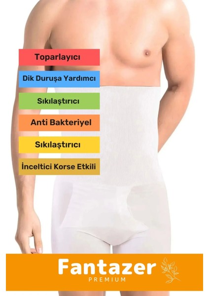 Özel Üretim Göbek Düzleştirici Toparlayıcı Bel Inceltici Erkek Duble Boxer Korse fiyatları