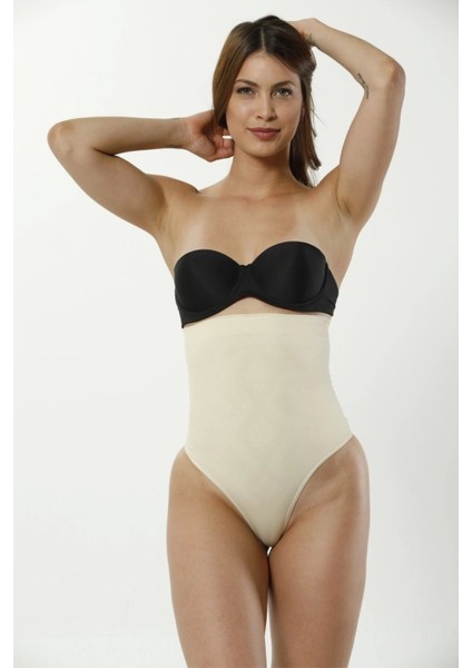 Yüksek Bel Karın Toparlayıcı Kaymaz Iz Göstermeyen Kadın Slip String Tanga Korse fiyatları