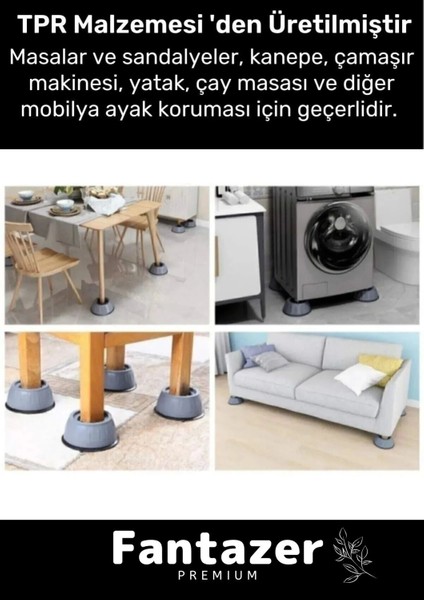 Yeni Sezon Gürültü Engelleyici Titreşim Önleyici Kauçuk Çamaşır Bulaşık Makinesi 8 Adet Ayak Pedi fırsatları