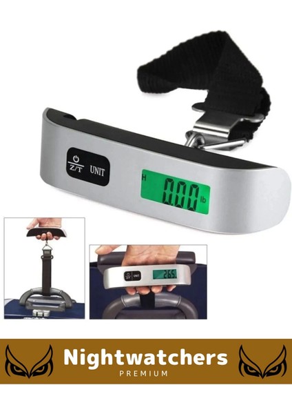 Deluxe Seyahat Bavul Ağırlık Tartı Dijital LCD Ekran Çok Amaçlı Taşınabilir Bagaj Tartısı Max 50 kg