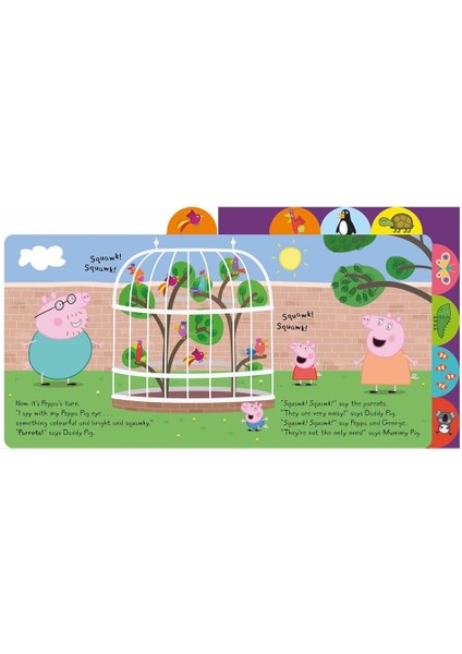 Peppa Pig - I Spy At The Zoo - Tabbed Board Book