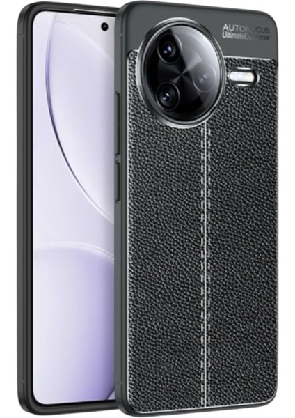 Xiaomi Poco F7 Ultra Uyumlu Kılıf Niss Deri Desen Silikon Siyah + Ekran Koruyucu fiyatları
