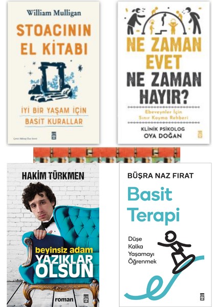 Stoacının El Kitabı,ne Zaman Evet Ne Zaman Hayır,basit Terapi Düşe Kalka Yaşamayı Öğrenmek,basit Terapi Düşe Kalka Yaşamayı Öğrenmek(4kitap)