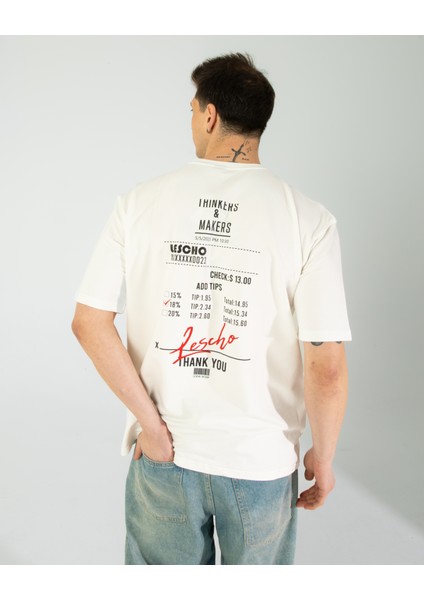 Oversıze Unisex Baskılı T-Shırt Lılıpıp