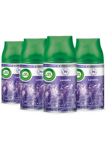 Oda Kokusu Freshmatic Makine Yedek Spreyi Lavanta x 4 Adet