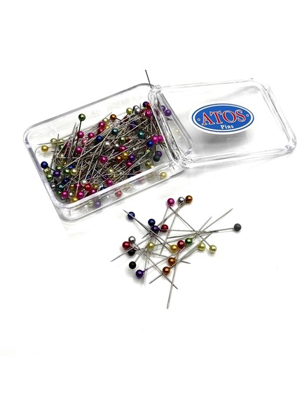 Başlı Toplu Iğne Renkli 20 Gr(38 Mm)