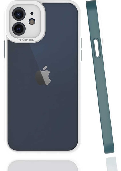 Apple iPhone 12 Uyumlu Vrdr Mima Kapak-Koyu Yeşil