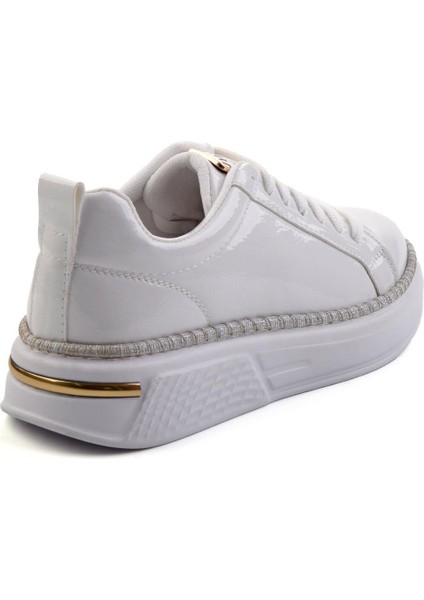 Beyaz Rugan Kadın Sneaker K01377024008 modelleri