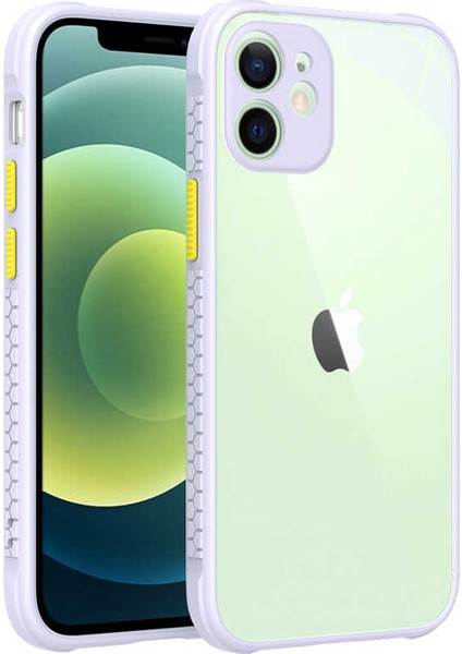 Apple iPhone 12 Kılıf ​​vrdr Kaff Kapak-Mor