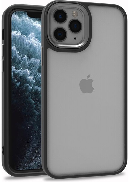 Apple iPhone 11 Pro Uyumlu Vrdr Flora Kapak-Siyah