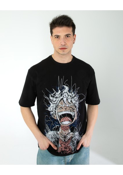 Oversıze Unisex Baskılı T-Shırt Graphıcs