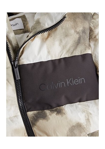 Erkek Crinkle Nylon Quilt Puffer Ceket