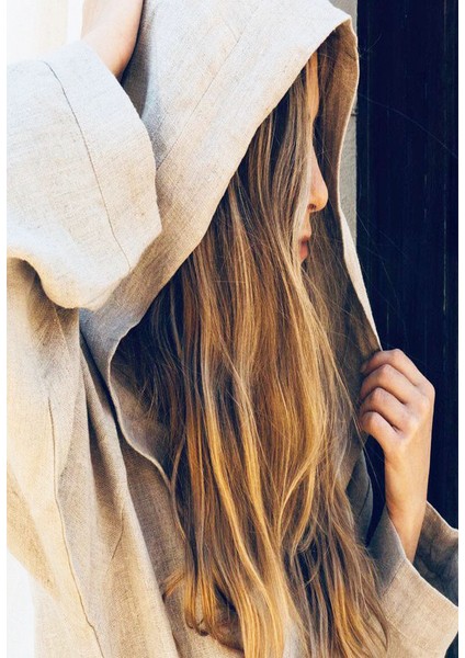 Keten BORNOZ(KAPŞONLU-130 Cmboy-Çift Kat) modelleri