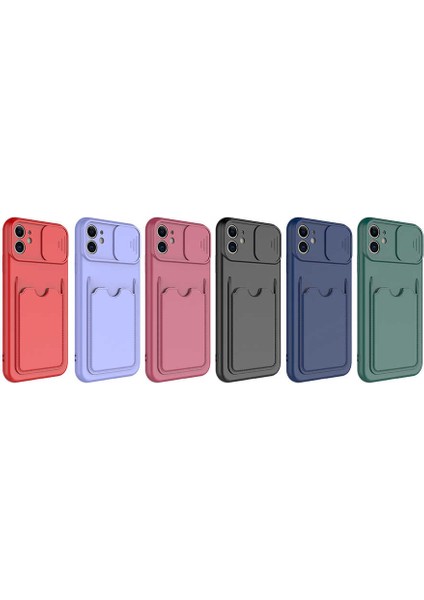 Apple iPhone 11 Kılıf ​vrdr Kartix Kapak-Kırmızı