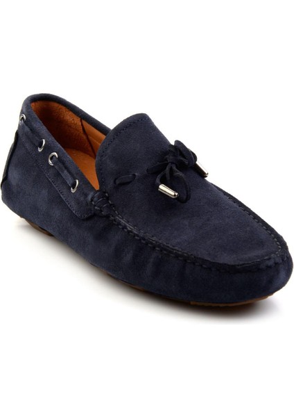 Lacivert Leather Erkek Loafer Ayakkabı E01502202402 fiyatları