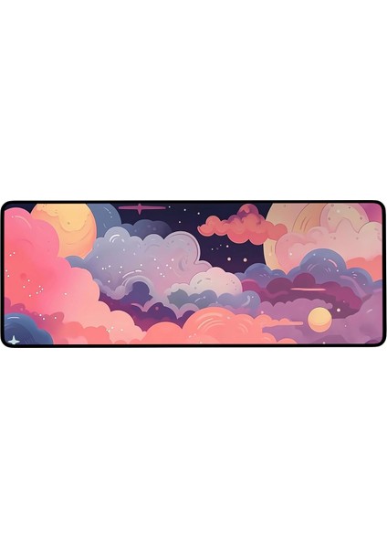 Gaming Oyuncu Xl Mouse Pad Kaydırmaz Dikişli Mousepad 80X30 cm