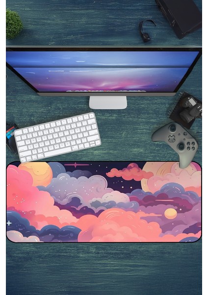 Gaming Oyuncu Xl Mouse Pad Kaydırmaz Dikişli Mousepad 80X30 cm modelleri